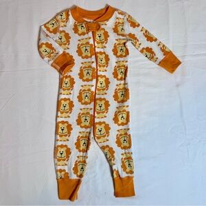 Hanna Andersson Sleeper Boys 6-9M 60 cm Girls Zip Pajamas Night Night Lion Cubs